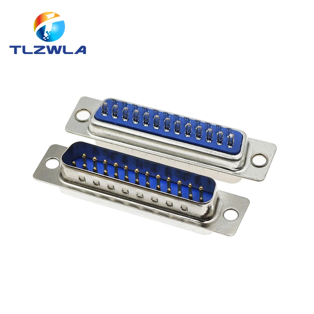 

5 шт. DB9, DB15, DB25, DB37, отверстие/штырь, гнездо/штырь, синий сварной Разъем RS232, последовательный порт, гнездо дБ, адаптер, 9/15/25/37 Pin