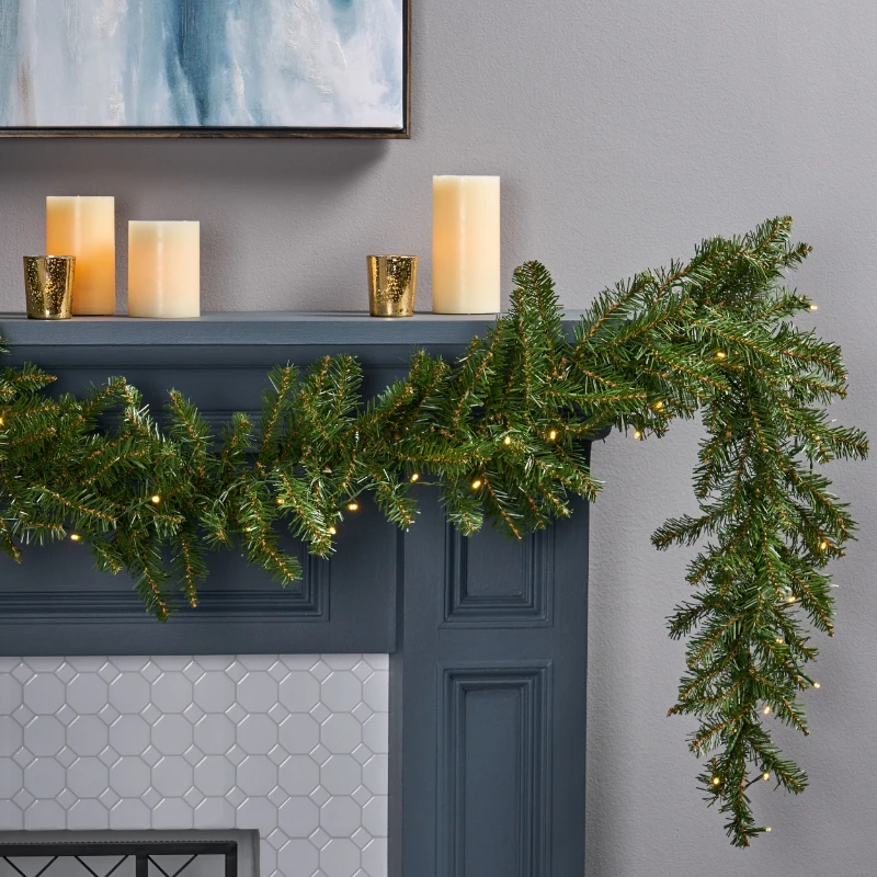 

Fraser Fir Pre-Lit Warm White LED Artificial Christmas Garland