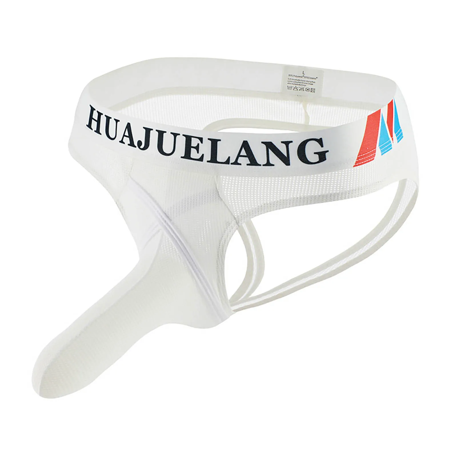 Модные мужские дышащие мягкие трусы-брифы с надписью и карманом Трусы-брифы