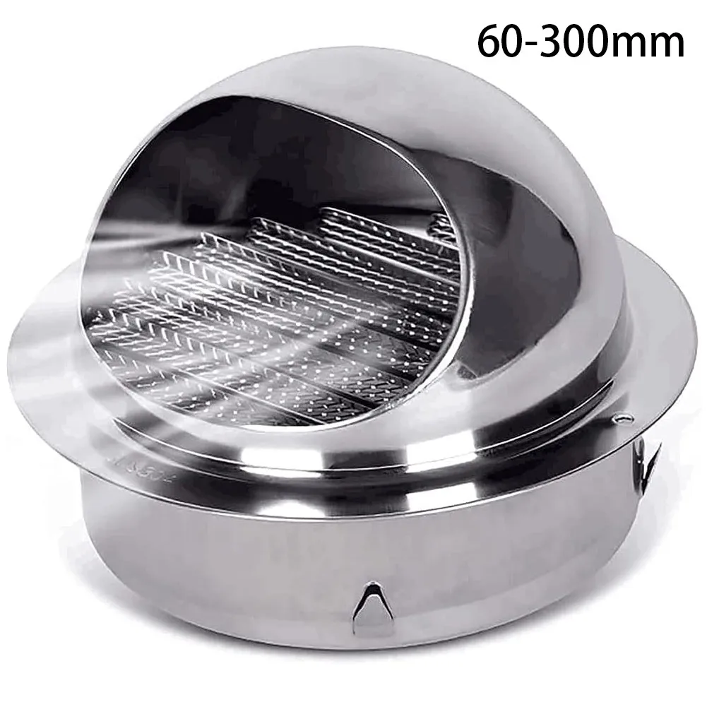 

Wall Air Vent Grille Ducting Ventilation Extractor Outlet Louvres Hemisphere 70mm, 80mm, 100mm, 120mm, 150mm