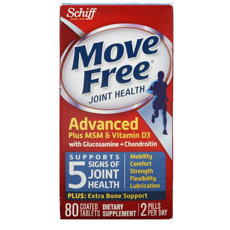 

Move Free Advanced plus MSM Vitamin D3 with Glucosamine Chondroitin 80 pcs