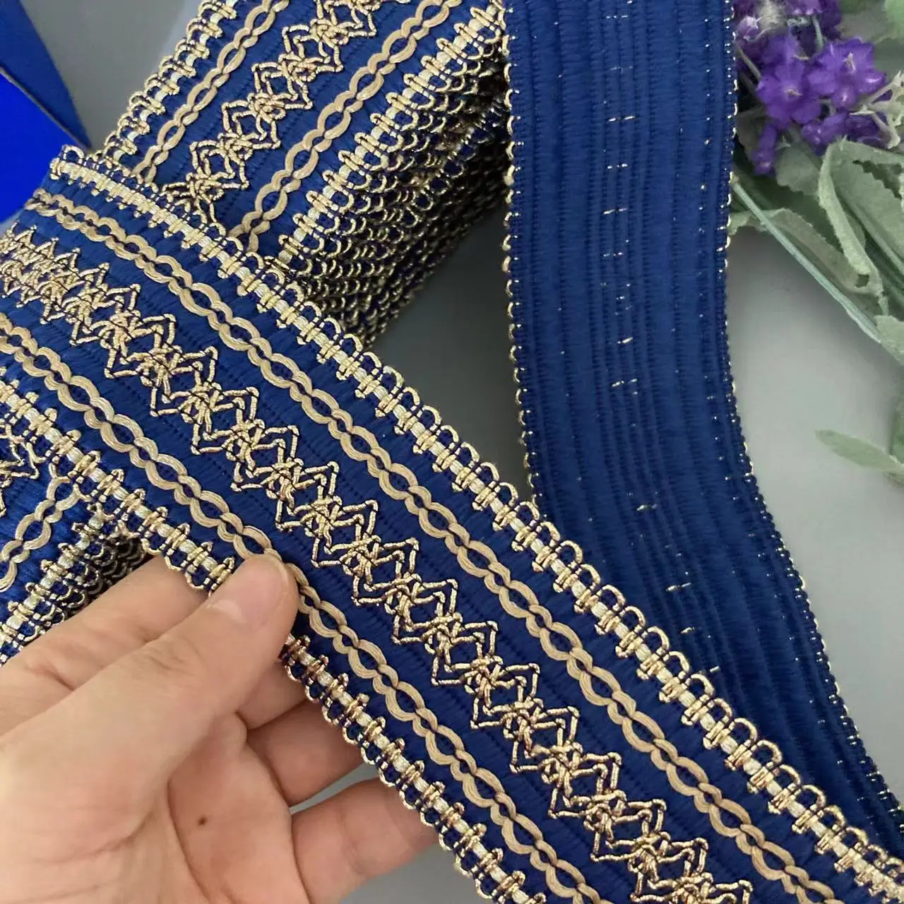 1 м 5 см синее платье кружевная лента украшение Женская этническая ветровая для