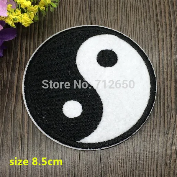 Новое поступление 10 шт. китайские вышитые нашивки Тайцзи железный значок