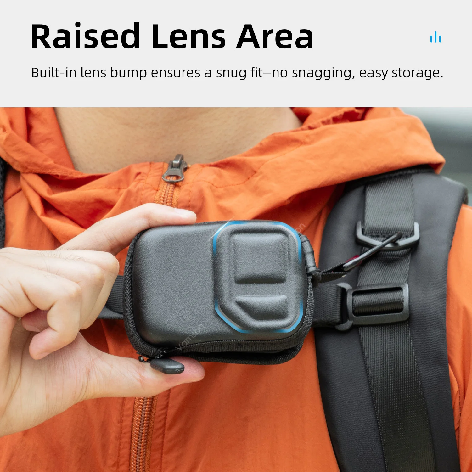 Фото Чехол Vamson для Insta360 Ace Pro2/1, полуоткрытый, портативный, ударопрочный, с ручкой-штативом, аксессуар для селфи-палки №4