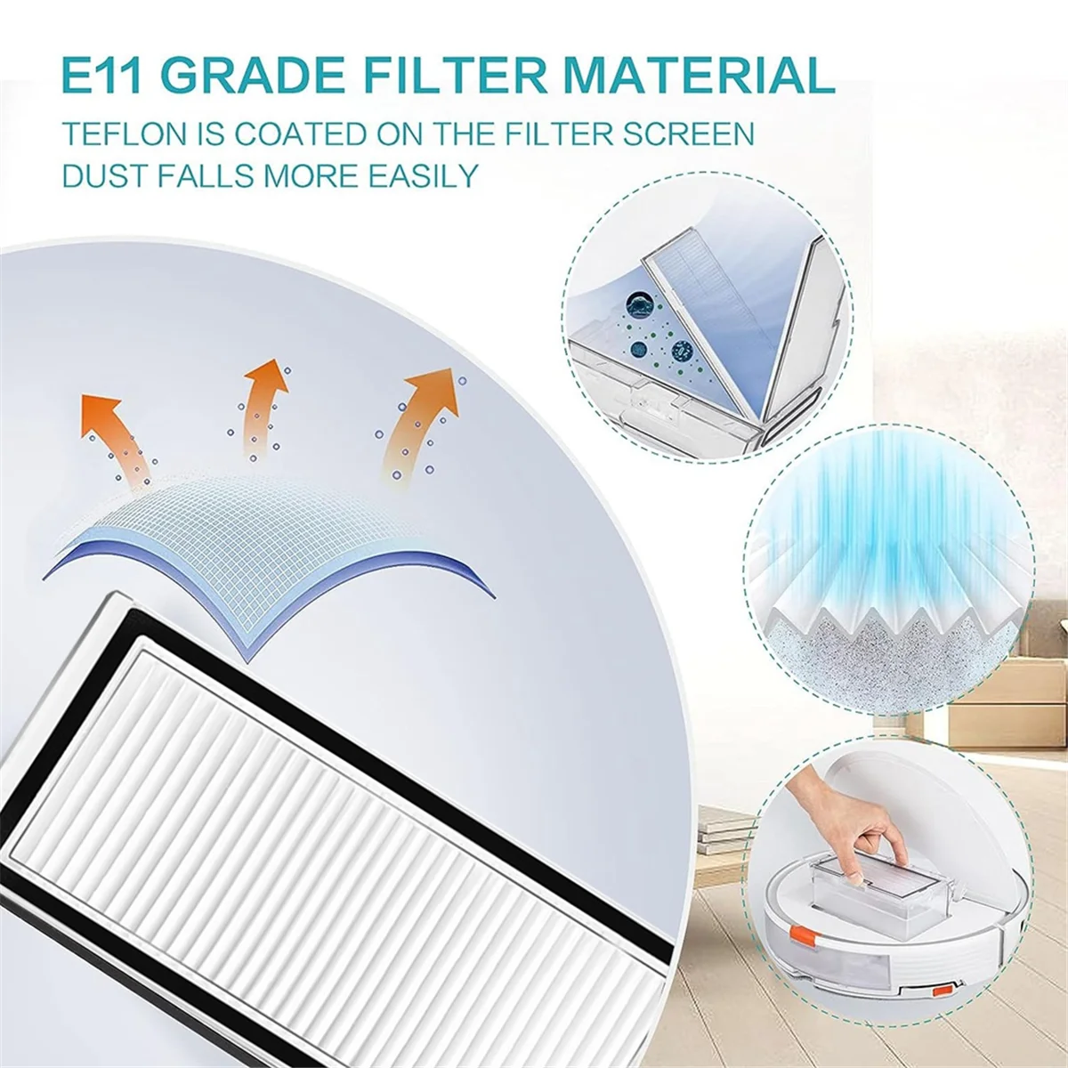 10 шт. запасные части для Roborock Q8 Max + Q5 Pro