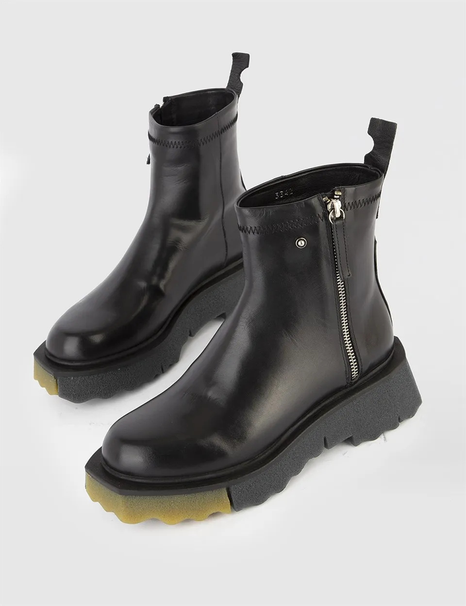 

ILVi-Genuine Leather Handmade Aurelia Black Leather Women's Boot Women Shoes 2021 Fall/Winter