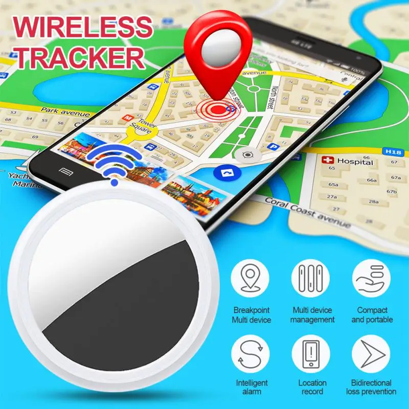 For Android Ios Voice Recording Function Pet Key Children Positioning With Protective Cover Smart Finder Smart Locator 200mah