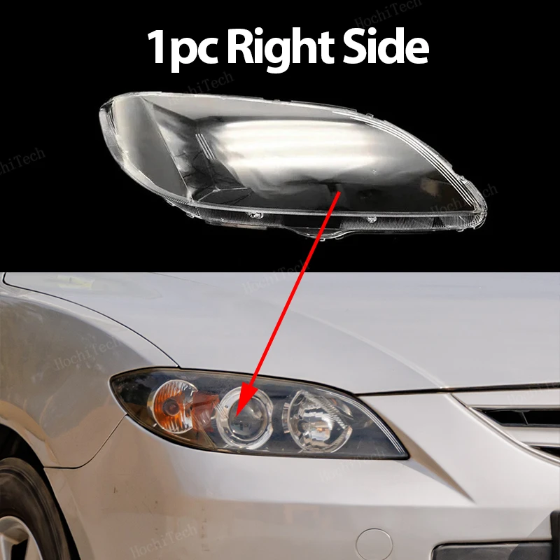 

Крышка фары для Mazda 3 Mazda3 Axela BK 2003-2008, прозрачный корпус, передние фары, корпус объектива, стеклянная крышка