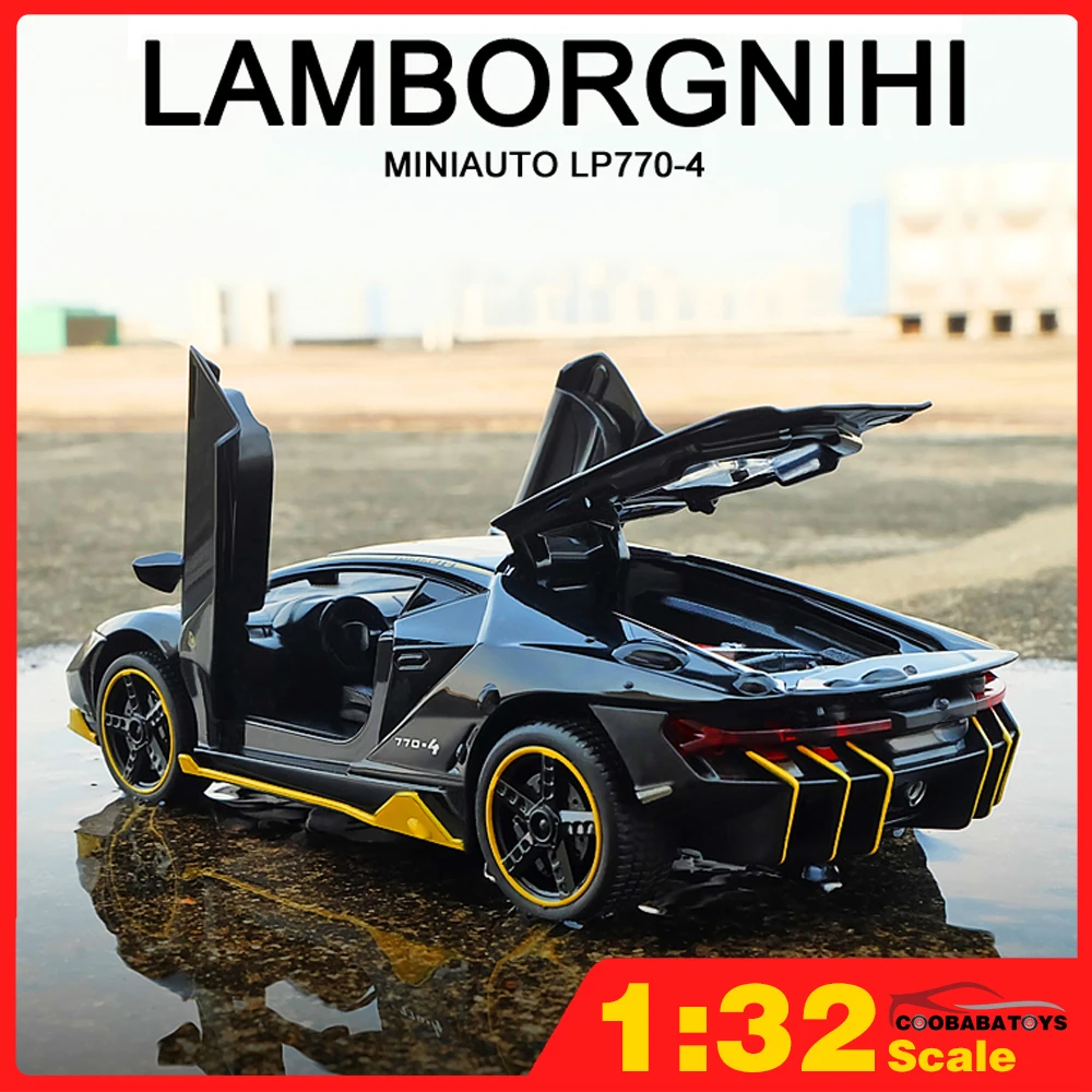 

1:32 Supercar LP770-4 LP750-4 Diecast Alloy Sports Car Model Super Racing Lifting Tail Toy Cars for Boy Children Toys Kids Gift