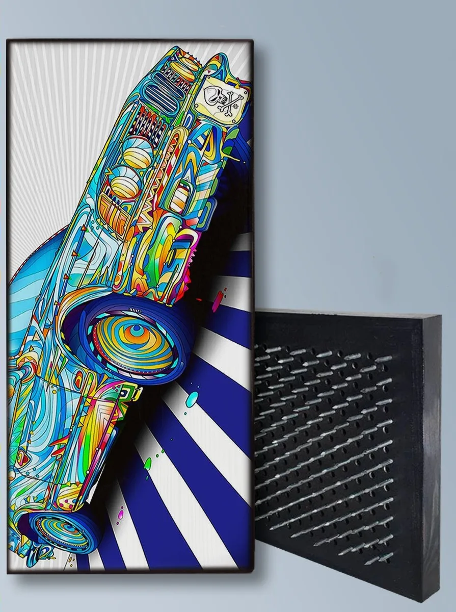 Доска Садху доска с гвоздями для йоги Авто красочный бумер - 1330 / шаг 10мм | Спорт и