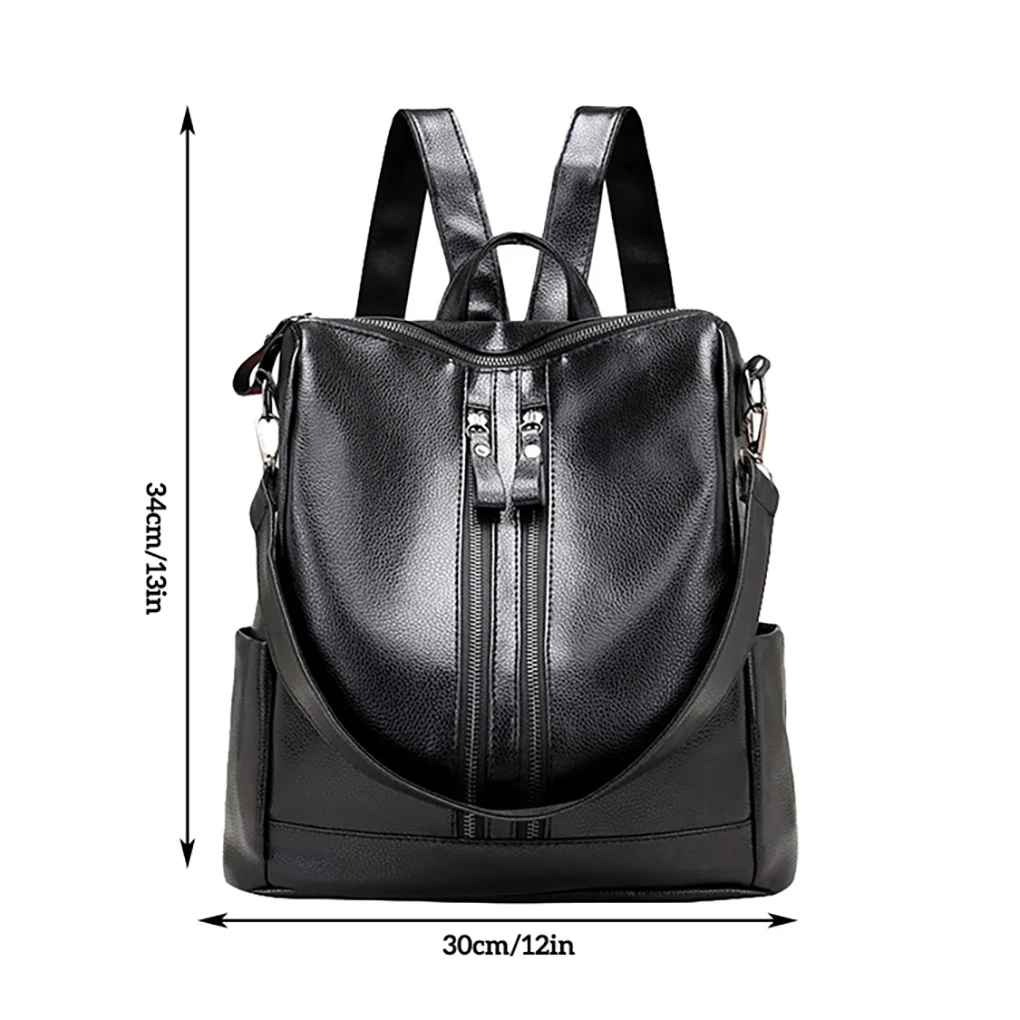 

Водонепроницаемый рюкзак из искусственной кожи для женщин, школьная сумка на молнии, портативный косметический портфель для телефона