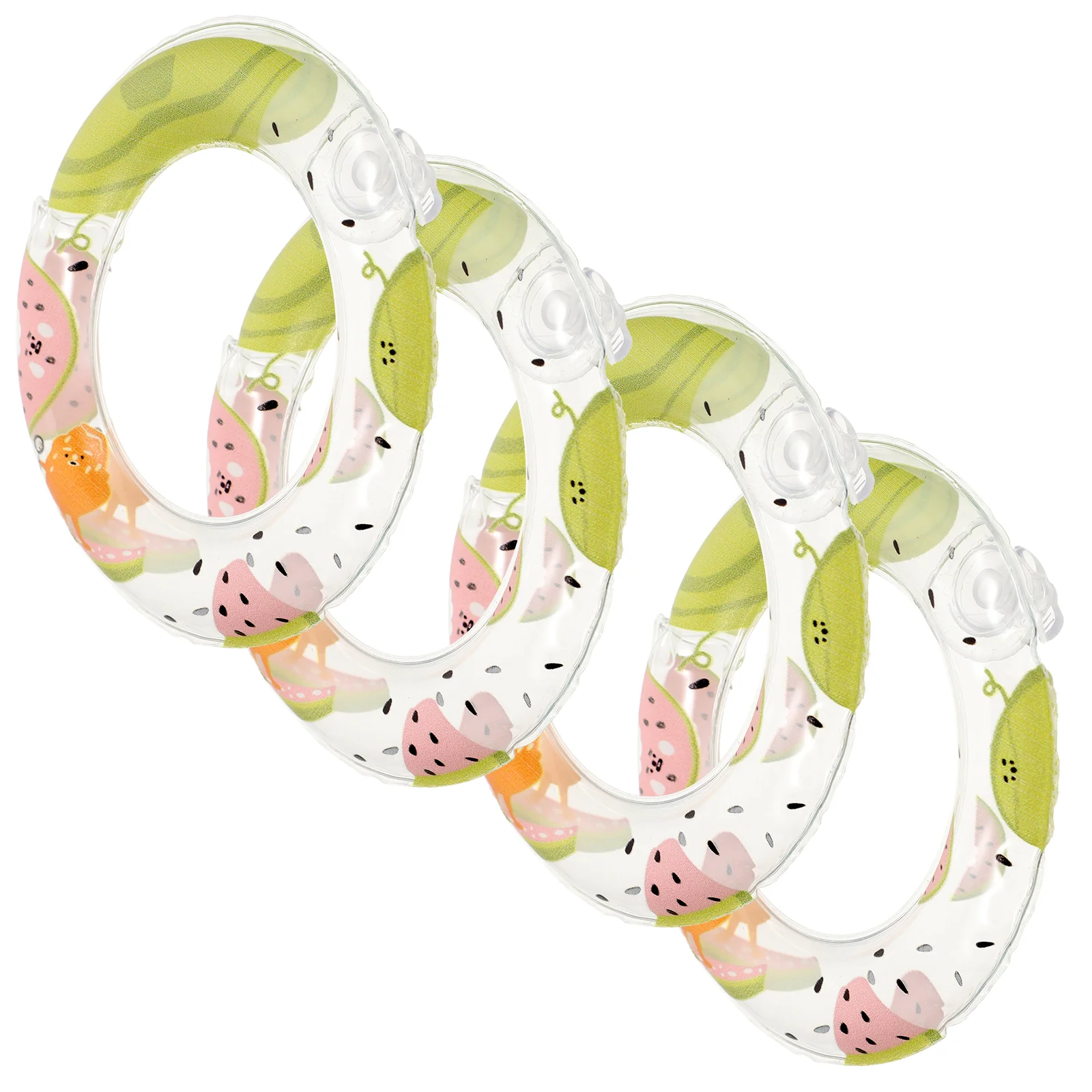 

4 Pcs Mini Swim Ring Shaped Cover Iced Coffee Sleeves Toys Drink Cup Coasters Cups Bar Accessories Reusable Cold Drinks