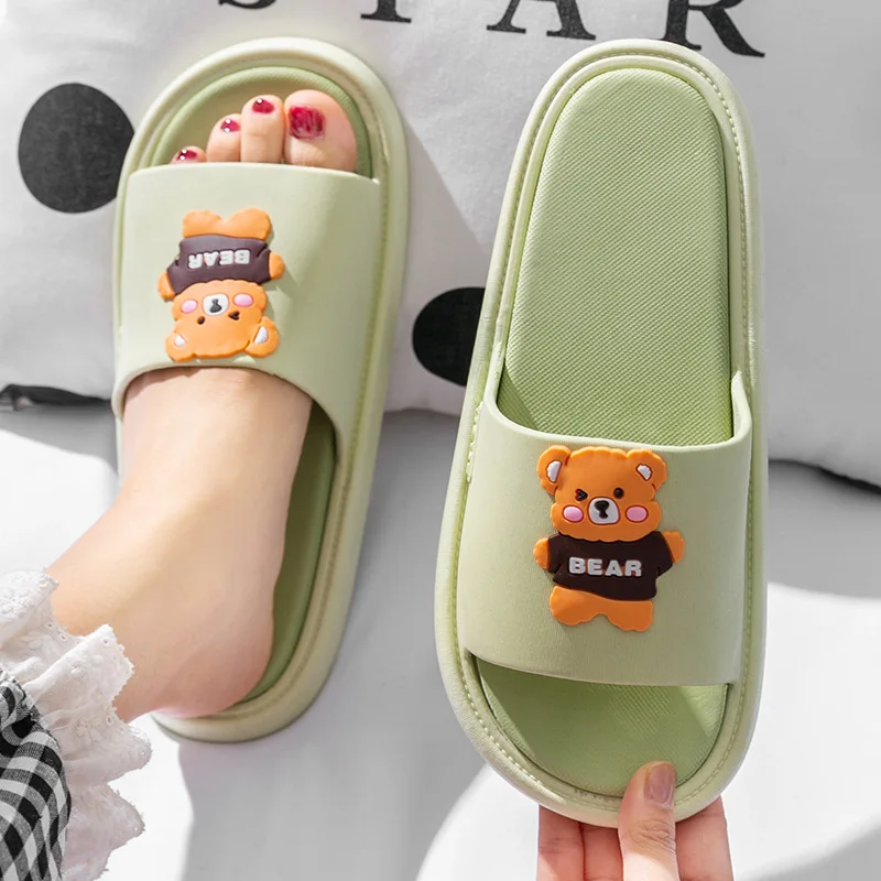 

Household Slippers Men's Home Bath Antiskid Couples Women Ins Tide Women Shoes House Slippers Men Shoes Breathable Antiskid
