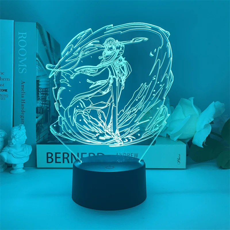 

Impact Kamisato Ayato Night Light 3D Symphony Light Cartoon Model Children's Gift Bedroom Decoration Landscape usb Light