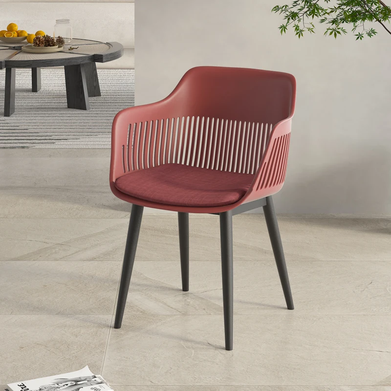 

Современный минималистичный обеденный стул, пластиковый роскошный мягкий компьютерный дизайн, эргономичный стул для туалетного столика, столовая мебель для кухни