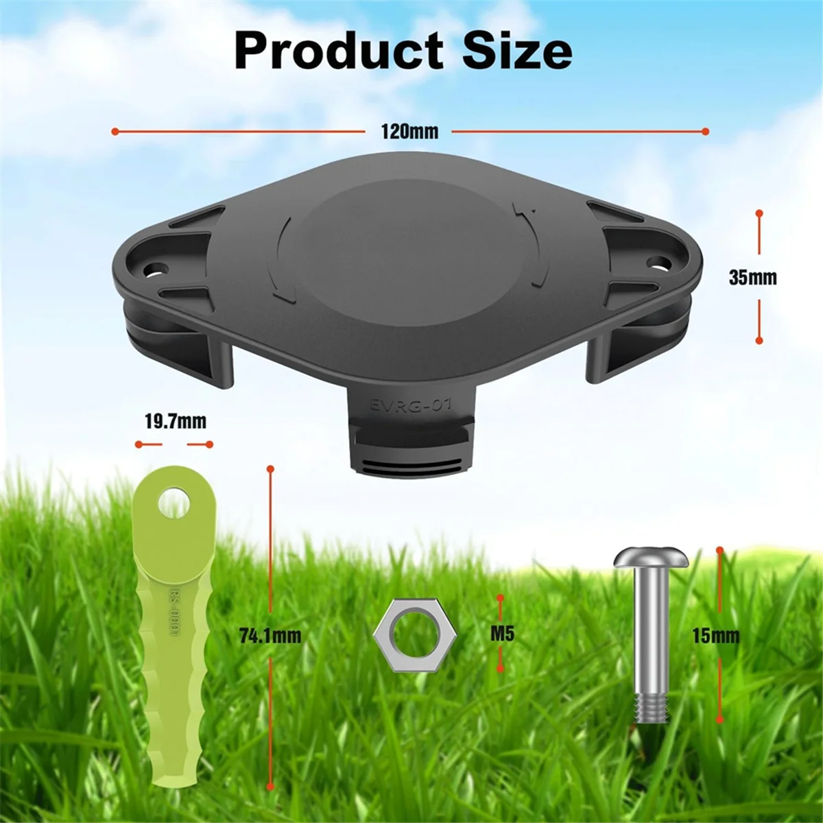 Пластиковая Головка триммера для триммеров Ryobi 18 В 24 и 40 в RY40210 RY40210A с 10 лезвиями