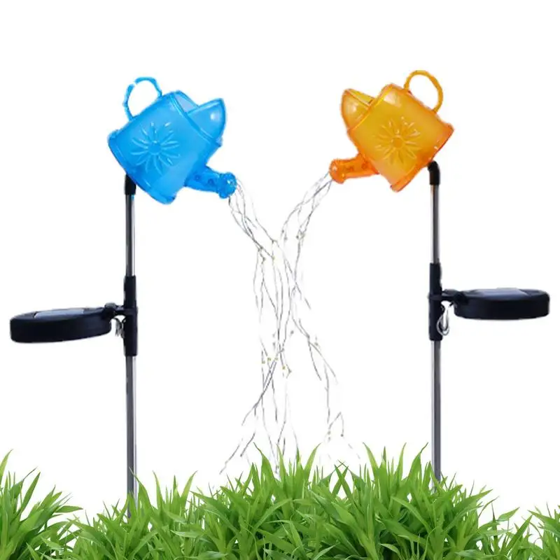 

Solar Watering Can 2 PCS Water Can Solar Lights Outdoor Garden Waterproof Solar Garden Light For Halloween Pathway Lawn Patio