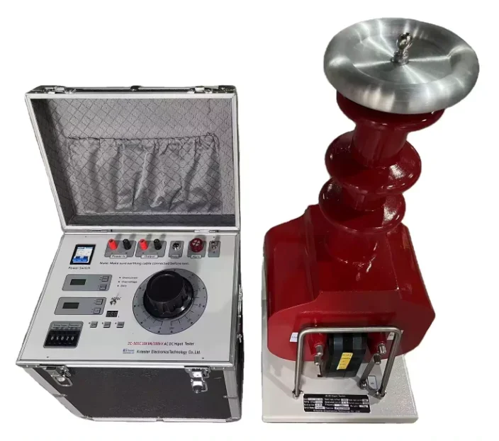 10kVA 100kV Power frequency withstand voltage testers oil immersed HV transformer AC DC Hipot tester