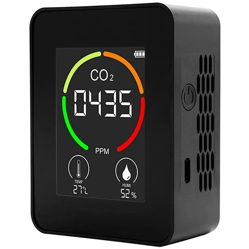 

CO2 Meter Portable Indoor CO2 Detector Multifunctional Thermo-Hygrometer Detector Air Quality Monitor