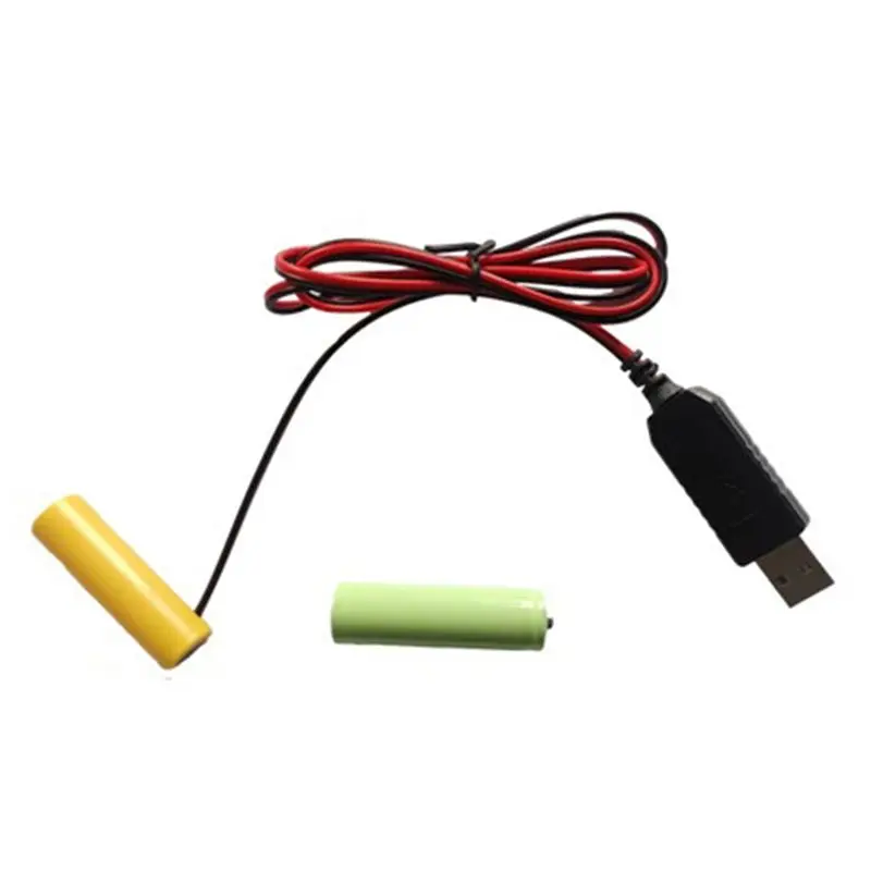 Фото Кабель-имитатор батареи DT51 3X USB 5В на 3В LR03 для AAA, 2м, для пультов ДУ, радиоустройств, светодиодных фонарей, кабель пита №2