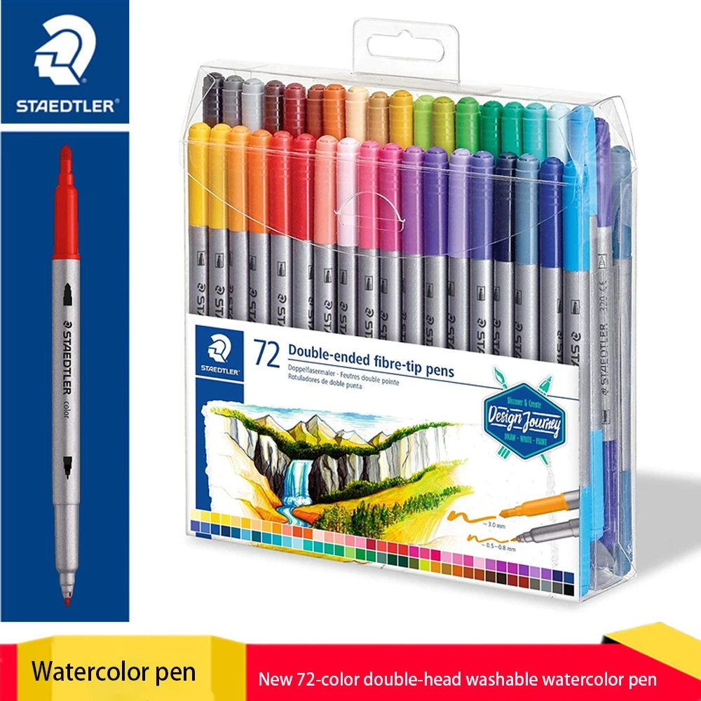 Germany STAEDTLER Highlighter 3200TB Double-Headed Watercolo
