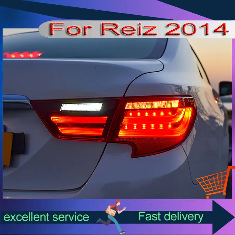 

Car For Toyota 2013-2019 Mark X Reiz Tail Lamp Upgrade DRL BMW Style Rear Light LED Dynamic Turn Signal Brake Auto Accessories