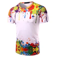 2022 summer new mens and womens 3d printing trend style t shirts