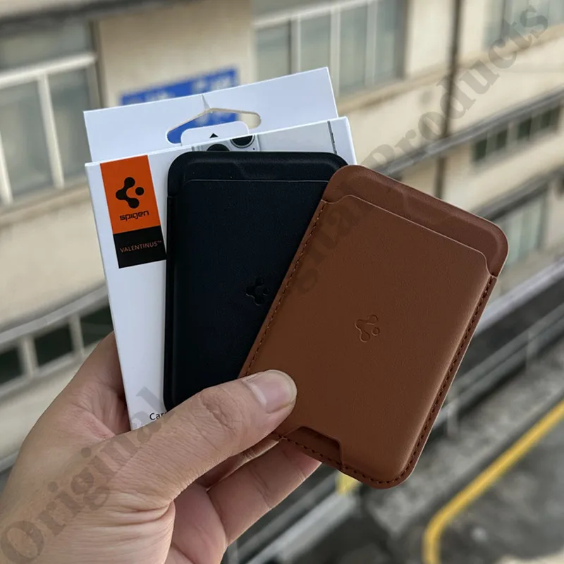 

Spigen Valentinus Card Holder (Coque Porte-Cartes) For MagSafe Magnetic Wallet Leather Case For Apple iPhone 15 Pro Max 15 Plus