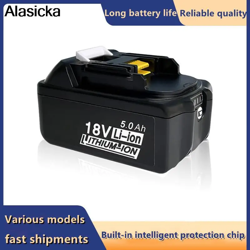

Replaces Mutian 18V Makit BL1830 BL1860 hand drill Sanjie Yiwei battery horizontal light lithium battery