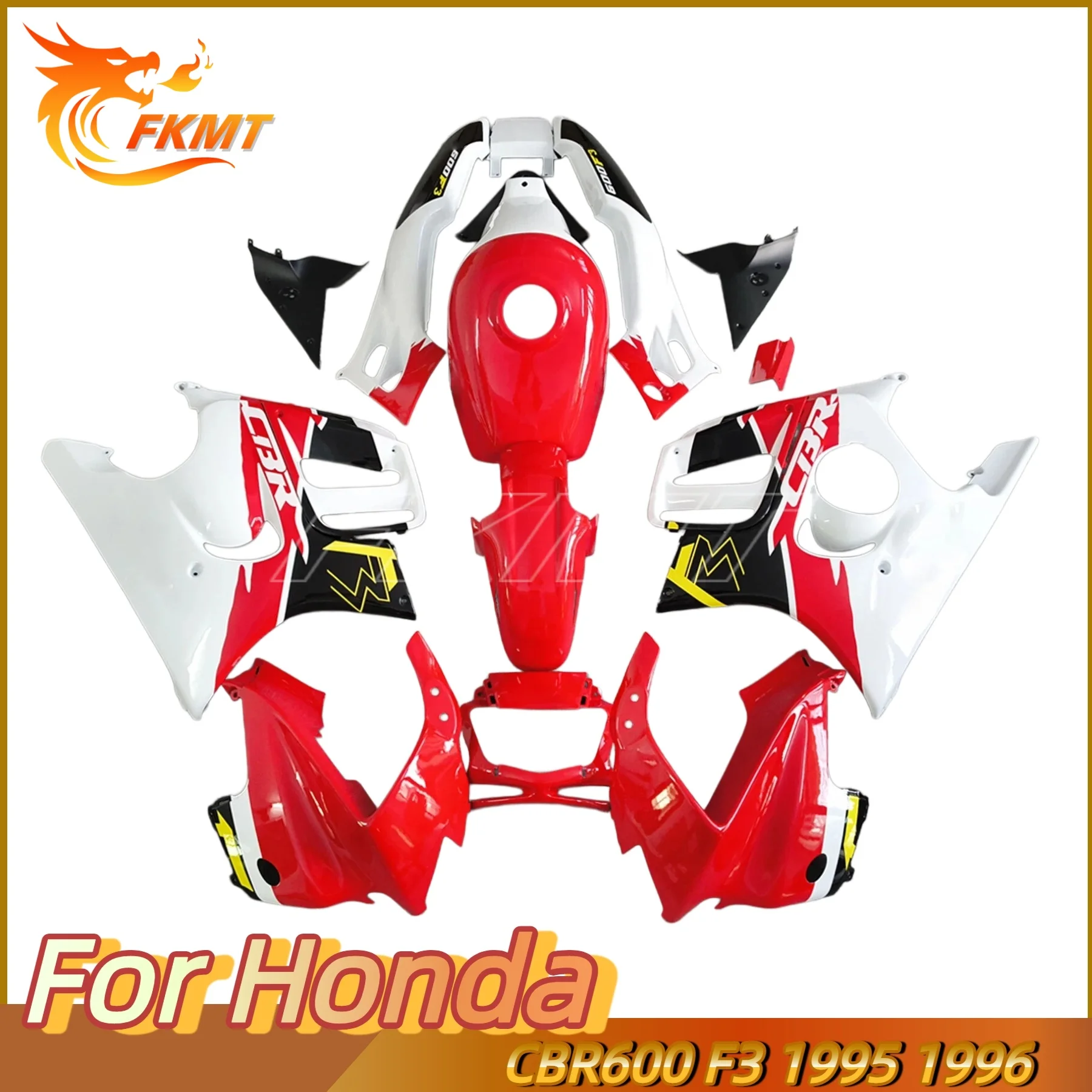 Новый комплект обтекателей для мотоцикла Honda CBR600 F3 1995-1996 годов, простая установка. (art.: 3920dbd42fe9d) - 3920dbd42fe9d