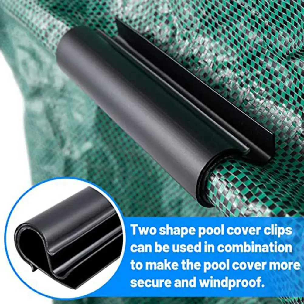 

Moderate Versatile Windproof Cover 24pcs Finish Clips Cover Pool Smooth Outdoor Clips Pool Application For Winter Size Wide