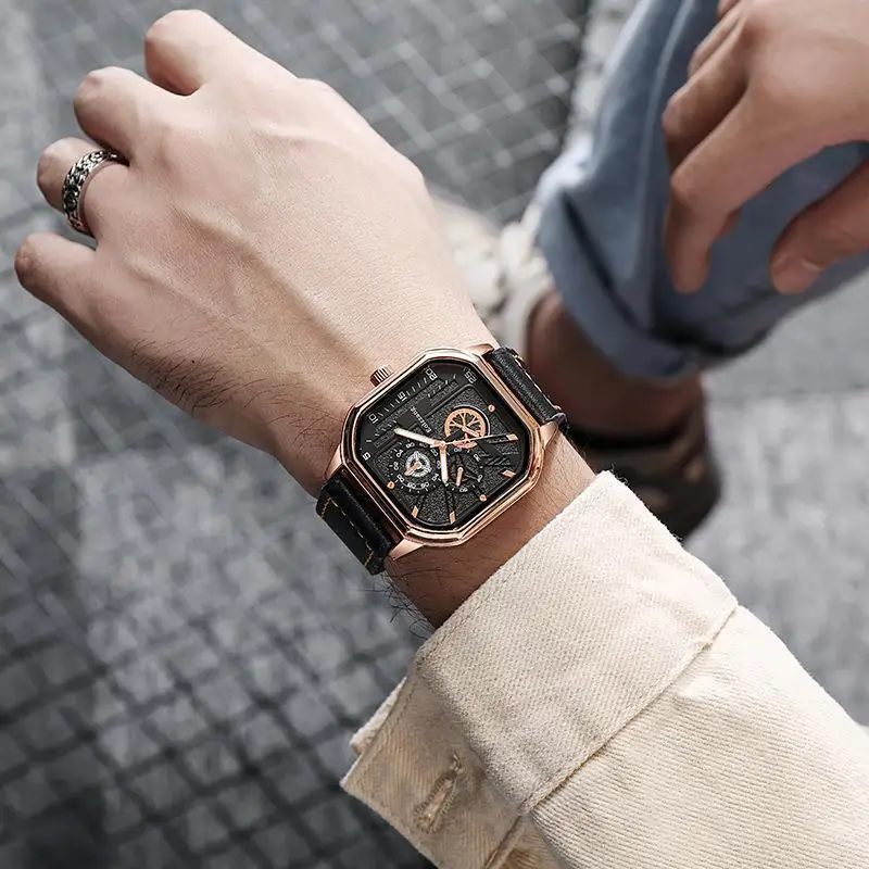 2022 Minimalist Men's Fashion Ultra Thin Watches Simple Men Business Stainless Steel Mesh Belt Quartz Watch relogio masculino enlarge