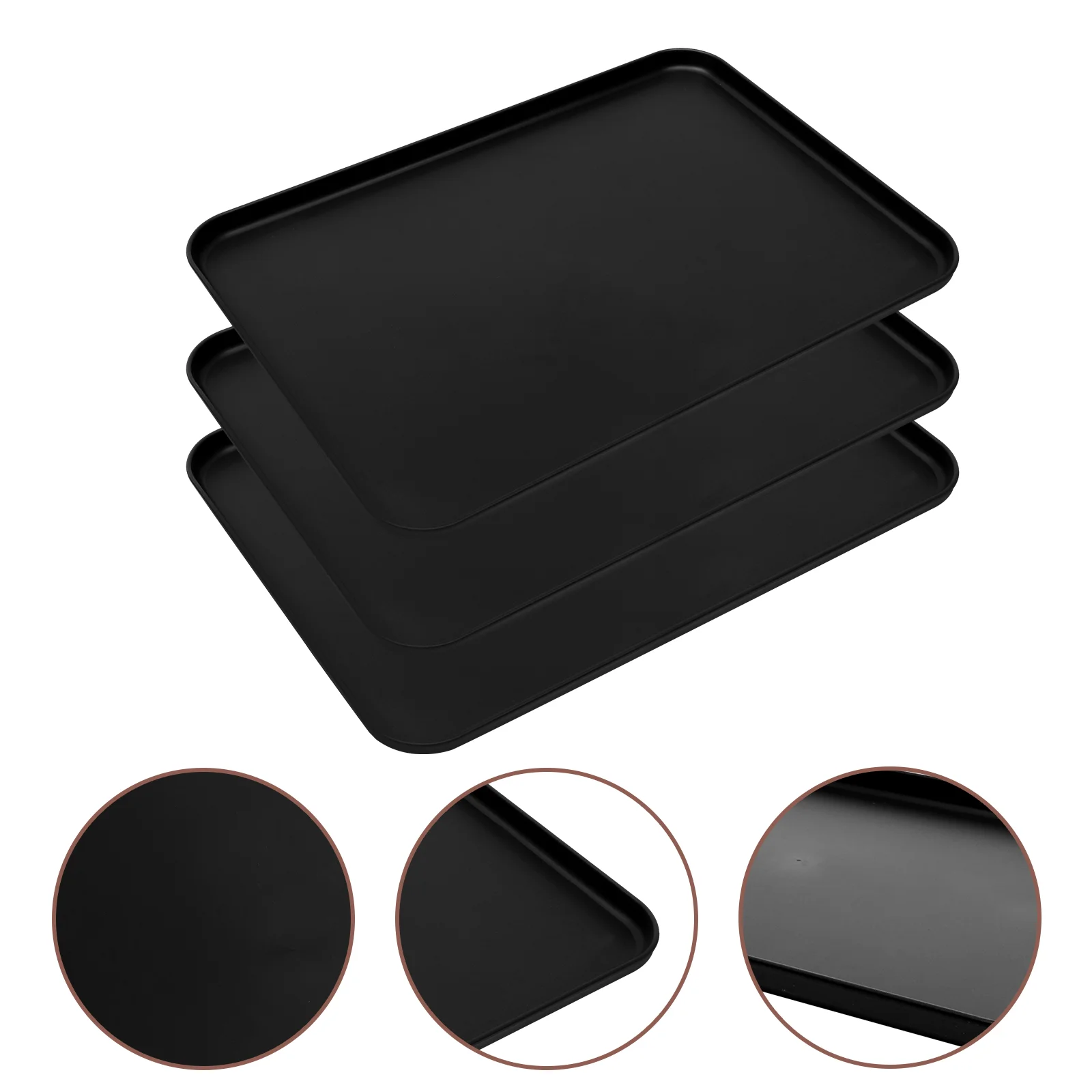 

3 Pcs Serving Tray Sushi Fruit Dinner Plates Dishes Pastry Snack Platter For Food Cheese Board