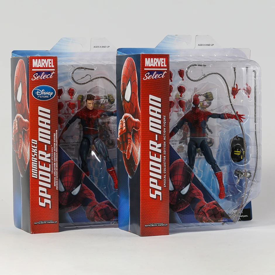 Экшн-фигурка Marvel Select The Amazing Spider-Man 2 Человек-паук Коллекционная модель BJD