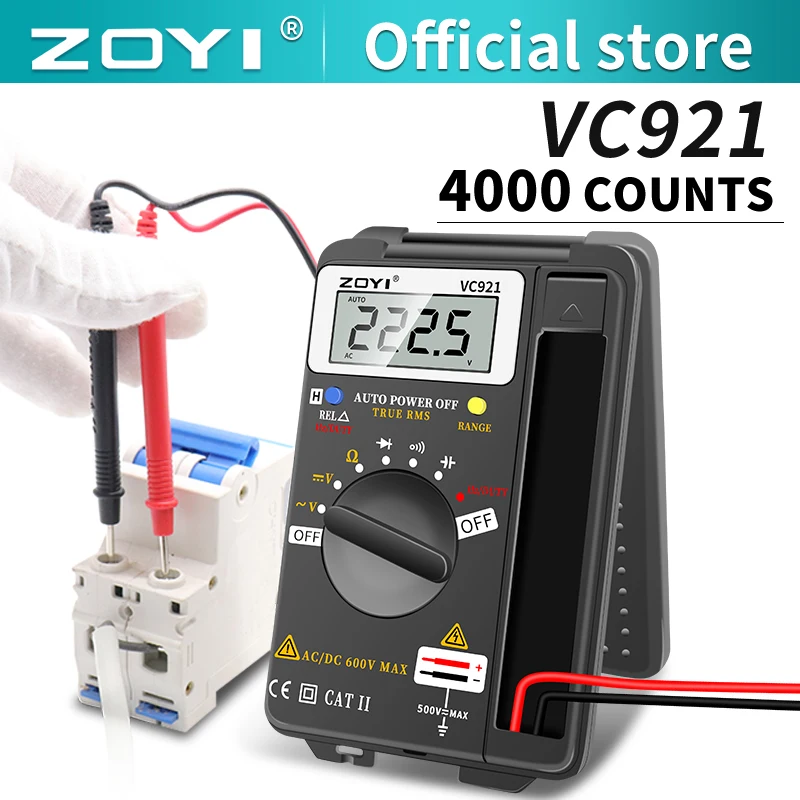 

Цифровой мини-мультиметр ZOYI VC921, 4000 отсчетов