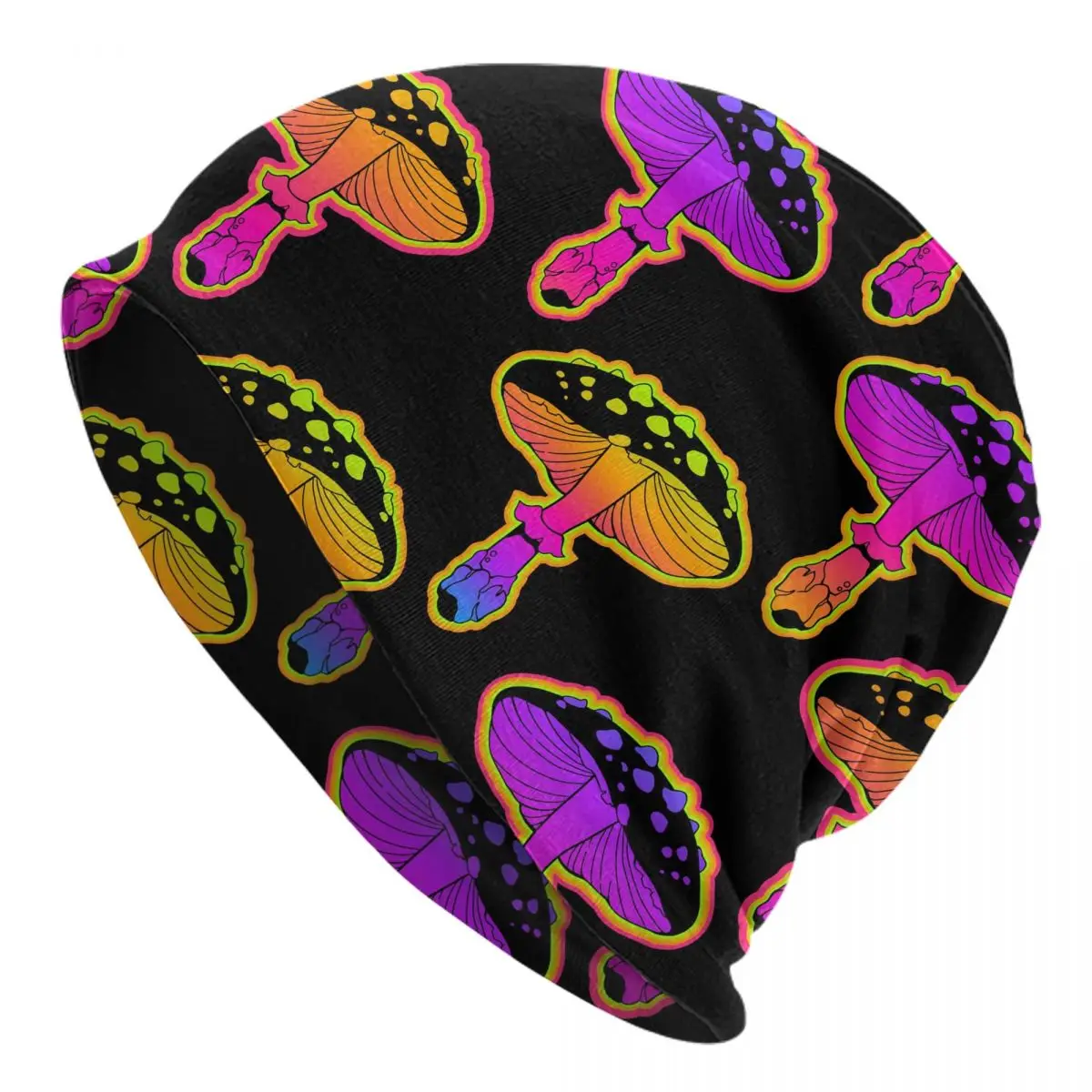 

Повседневная шапка унисекс, шапка психоделических цветов с грибами, зимние теплые шапочки, шапка для взрослых