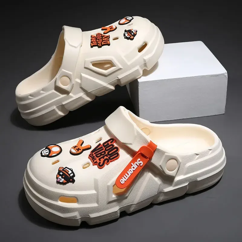 Сандалии Baotou мужские на нескользящей подошве Повседневная пляжная обувь мягкая