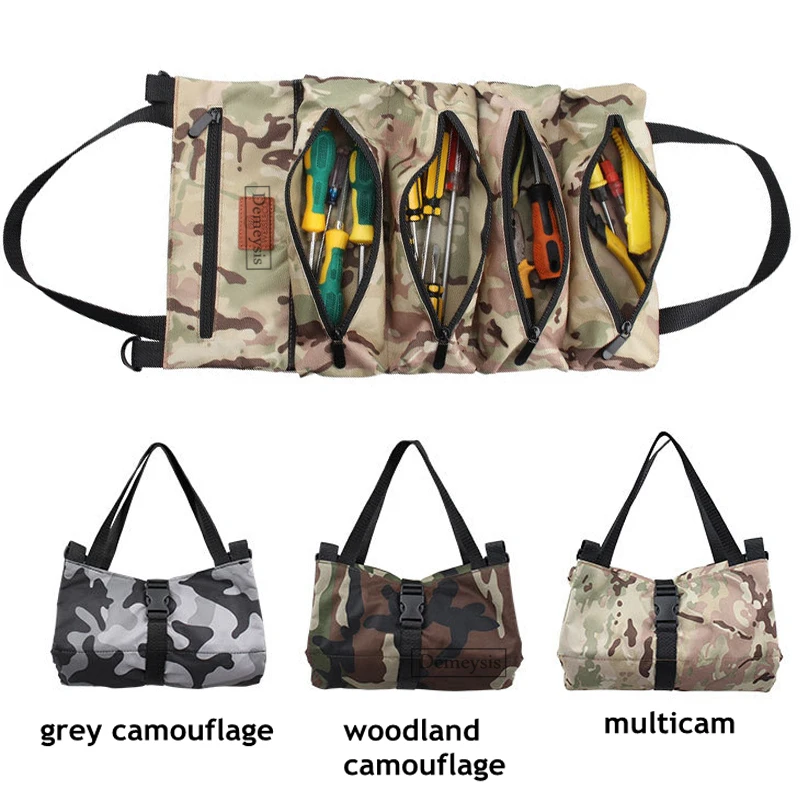 

Многофункциональная сумка для рулонных инструментов, сумка для рулонных ключей, сумка для отверток, ручной органайзер для инструментов, по...