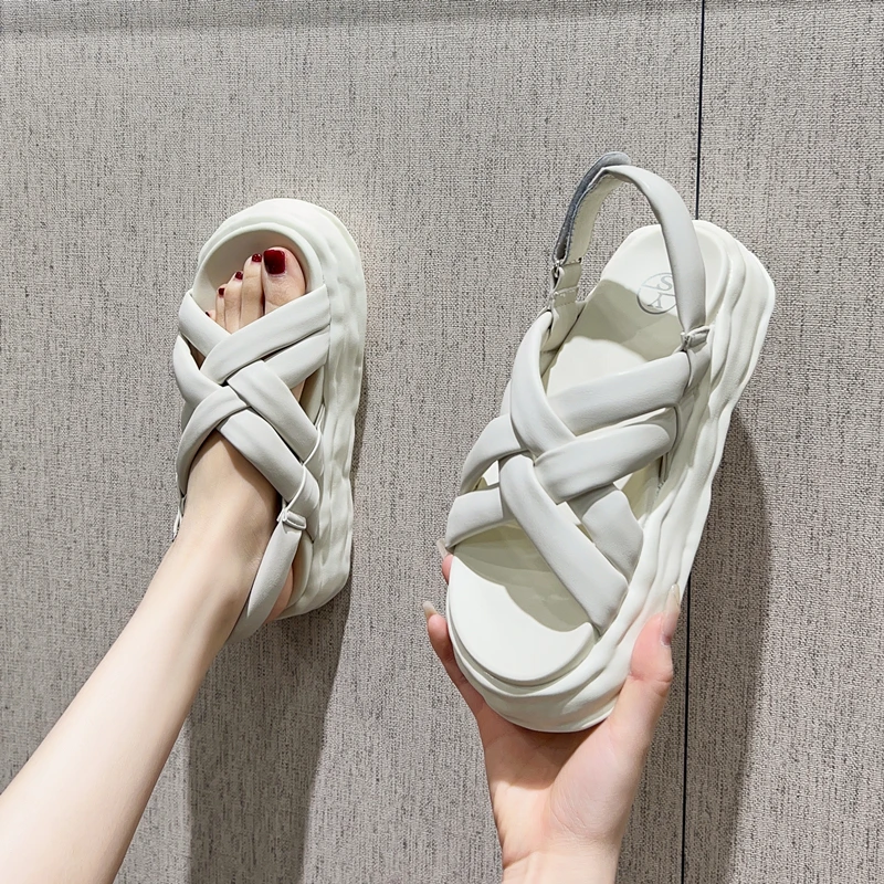 

Ladies sandals platform ins fashion high heels summer shoes ladies chunky heels casual everyday ladies shoes