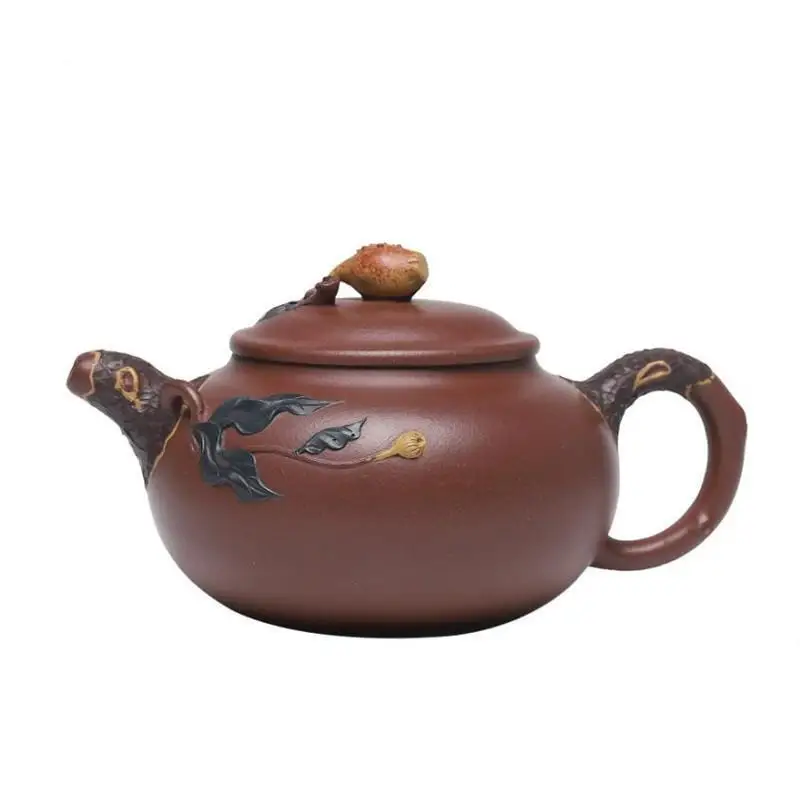 

350ml High-end Yixing Purple Clay Teapot Master Handmade Tea Pot Large Capacity Kettle Chinese Zisha Tea Set Collection Gifts