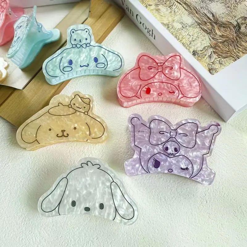 Новый японский аксессуар для волос с небольшим зажимом Cinnamoroll Hello Kitty Pochacco милый и