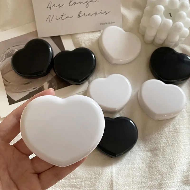 

Eye Care Container Peach Heart White Black Contact Lens Case Portable Contact Lens Case for Travel Lady Holder Storage