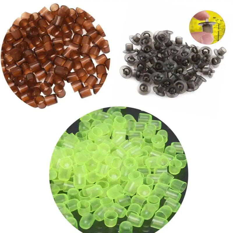 

50/100pcs bee queen rearing king new plastic brown/green/gray cell cages room cups cell cage cup bees tools beekeepers equipment