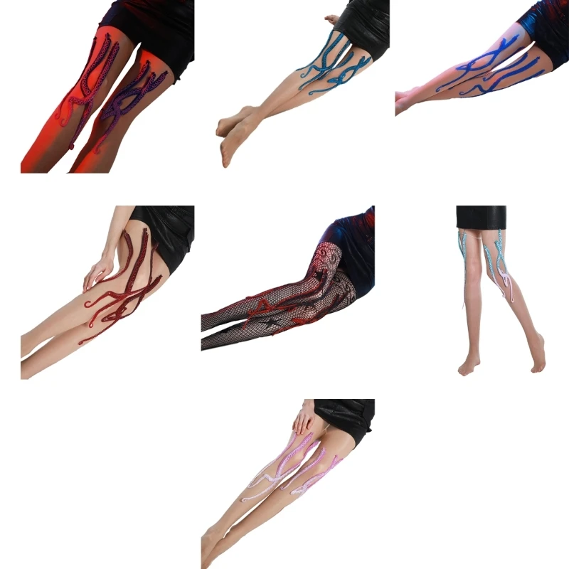 

3D Octopus Tentacle Stockings Tights Lace Cosplay Fishnet Stockings Pantyhose Drop Shipping