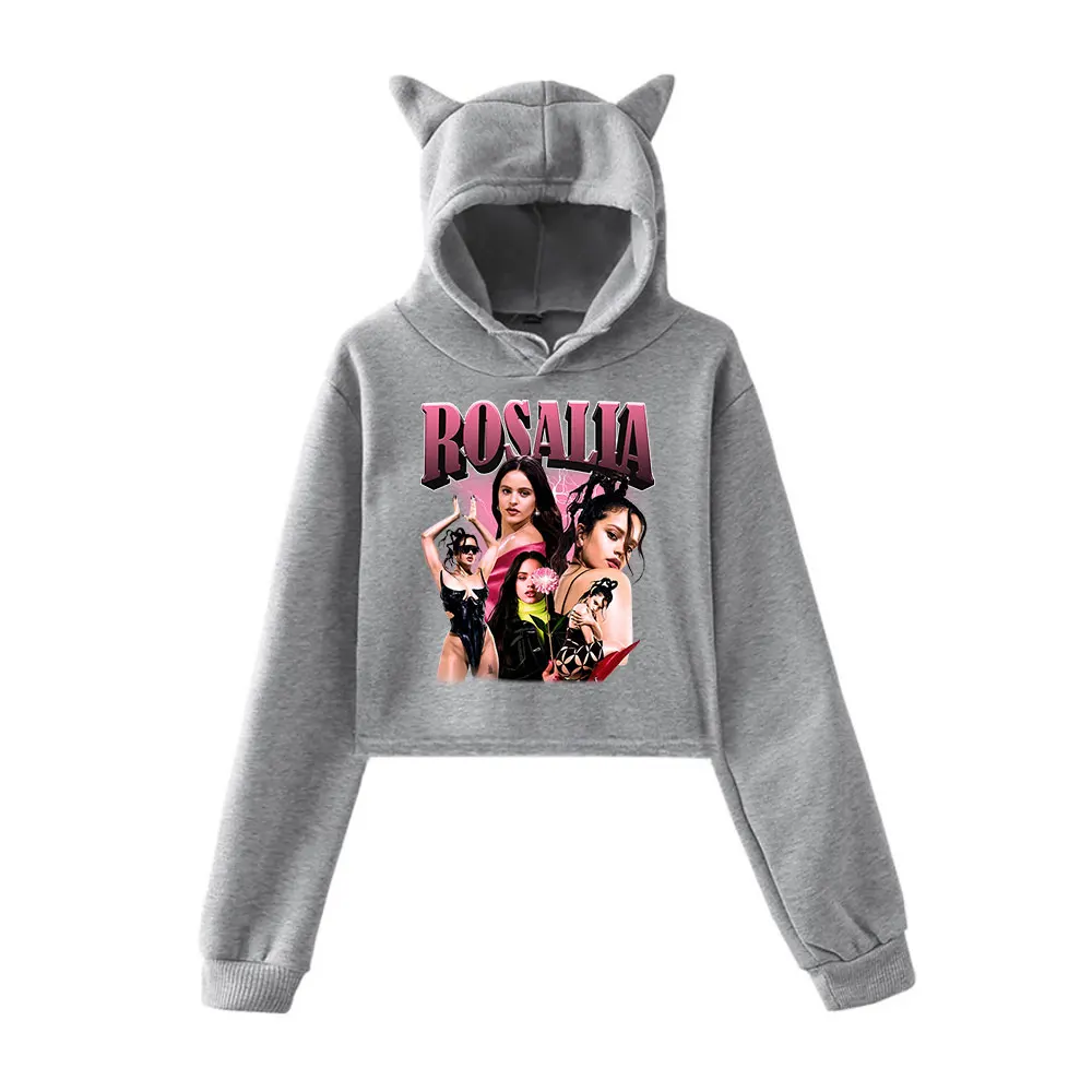 Roshola Motomami Merch Rosalia Толстовка с капюшоном Винтаж 90-х годов Уличная толстовка