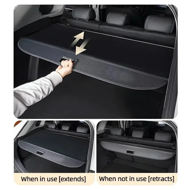 Фото YUNV Защитная шторка для багажника MG ZS ZS11 ZX 2017, выдвижная шторка для конфиденциальности, аксессуары для хранения в багажнике, EV №3