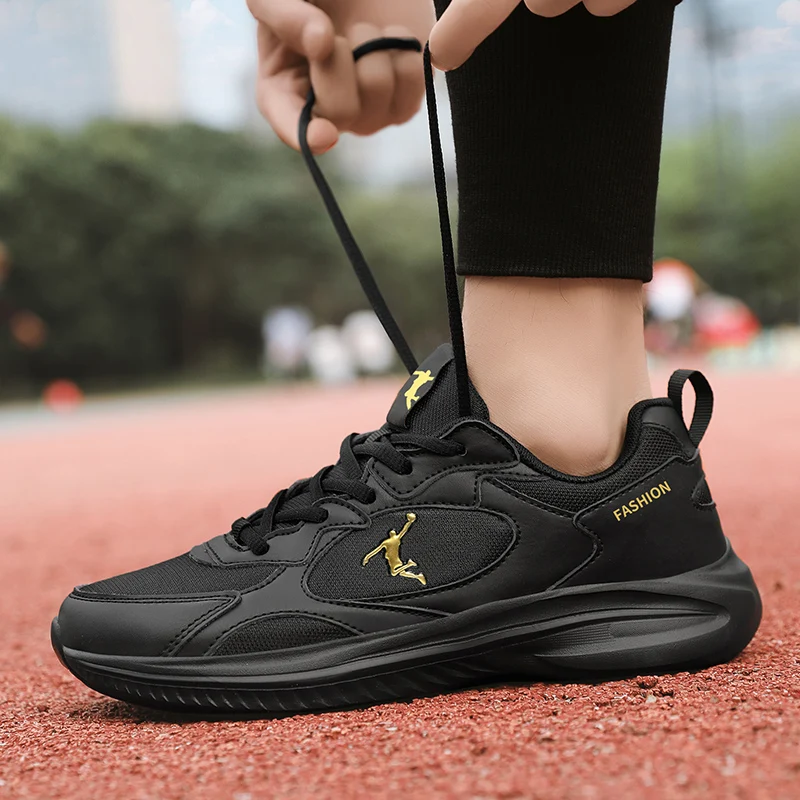 Mens Running Shoes Breathable Comfortable Sneakers Men Tennis Trainers Lightweight Casual Sports Shoes Male Lace-up Anti-slip