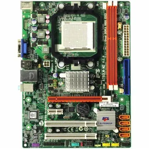 

For ECS A780LM-M2 Motherboard Socket AM3 DDR3 Motherboard SATA II USB2.0 VGA AMD 760G Micro ATX For Phenom II/Athlon II/Sempron