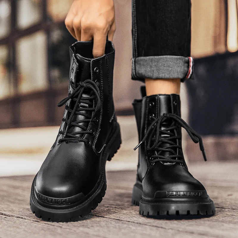 GR-YX-23 MARTIN BOOTS WALKING SHOES MEN'S HUNTING BOOTS TACTICAL SHOES DESERT COMBAT ANKLE LEATHER MOUNTAINEERING SHOES