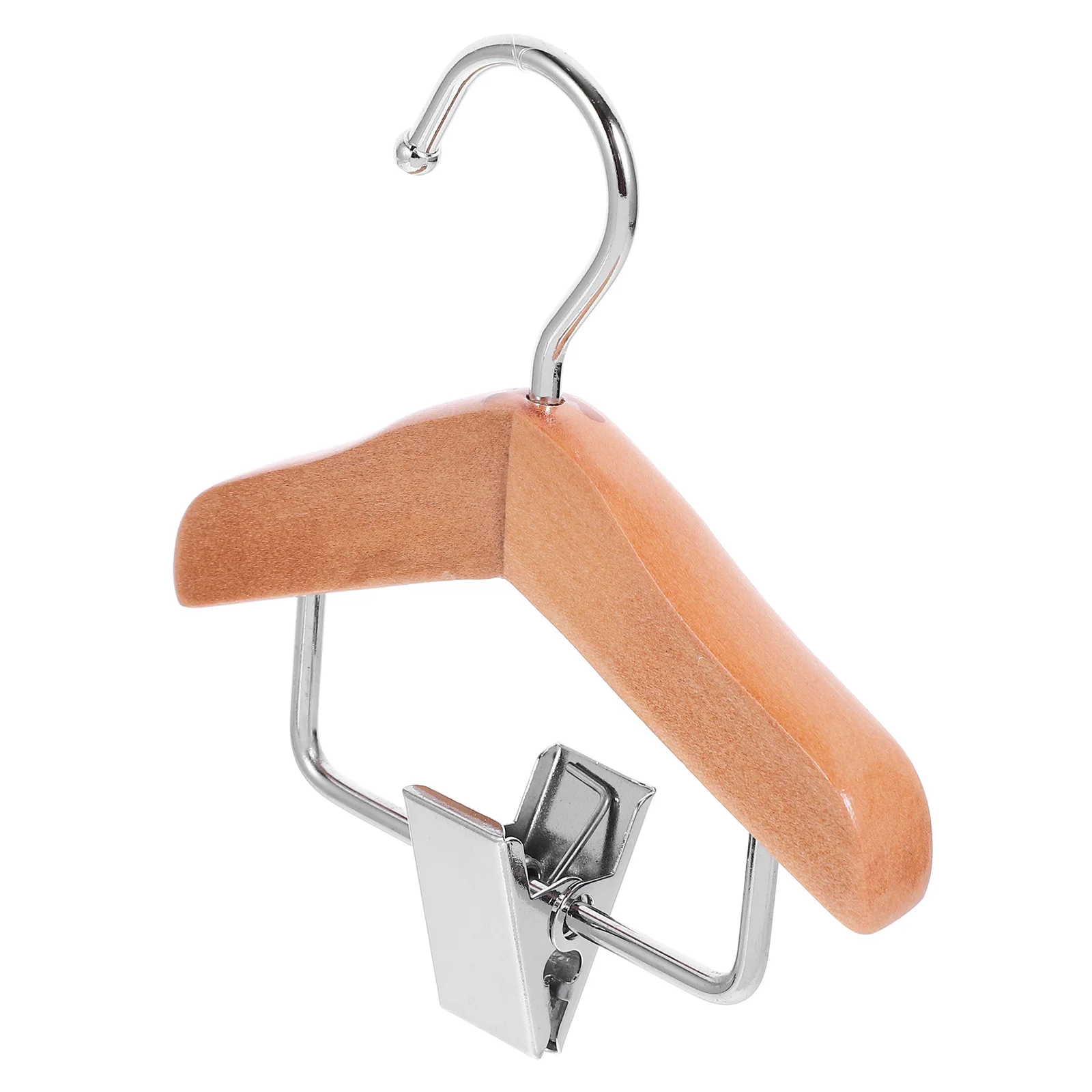 

Dog Apparel Hanger Pet Clothing Wooden Hanging Rack Pet Pants Clip Hanger